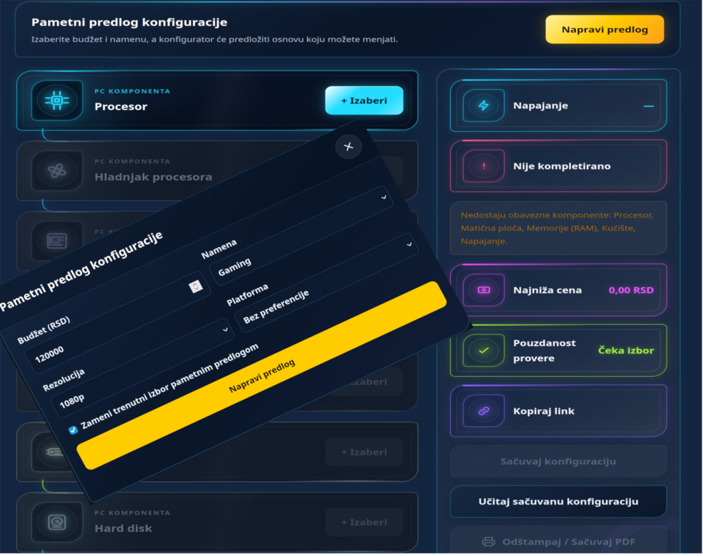 Pametni PC Konfigurator